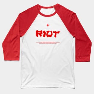 RIOT RED Baseball T-Shirt